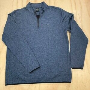 Oakley Pullover Mens Dark Gray 1/4 Zip Long Sleeve Athletic Performance Top XL
